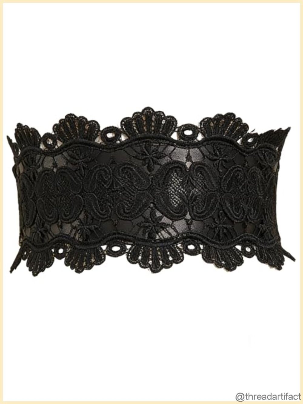 Renaissance Lace Wide Waist Belt Corset Cinch Wrap